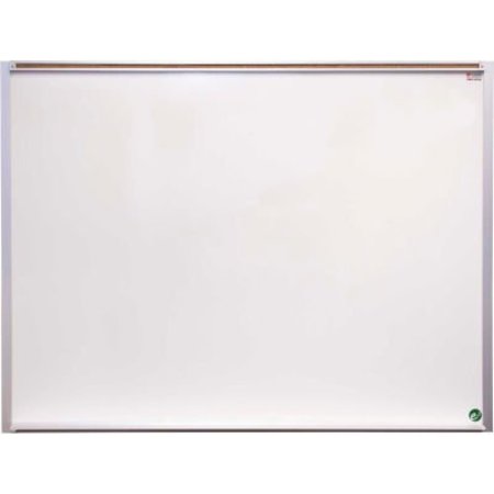 MARSH INDUSTRIES, INC Marsh Porcelain Pro-Lite Markerboard w/1" Map Rail, 120"W x 48"H, White PR410-1461-6100